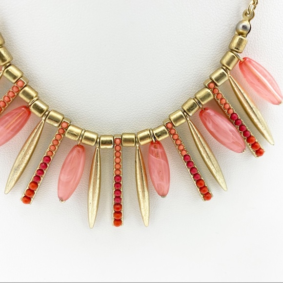 Apt. 9 Gold Tone Tube & Spikes Boho Chic Necklace - Picture 8 of 13